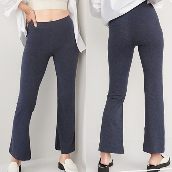 Old Navy High Waisted Flare Leggings Size Large - Picture 1 of 8